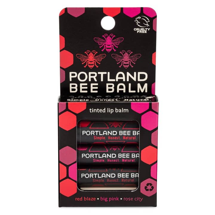 Portland Bee Balm Tinted Lip Balm – Big Pink