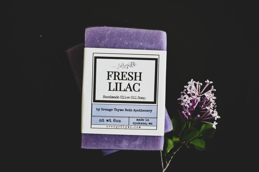 Orange Thyme Fresh Lilac Olive Oil Soap