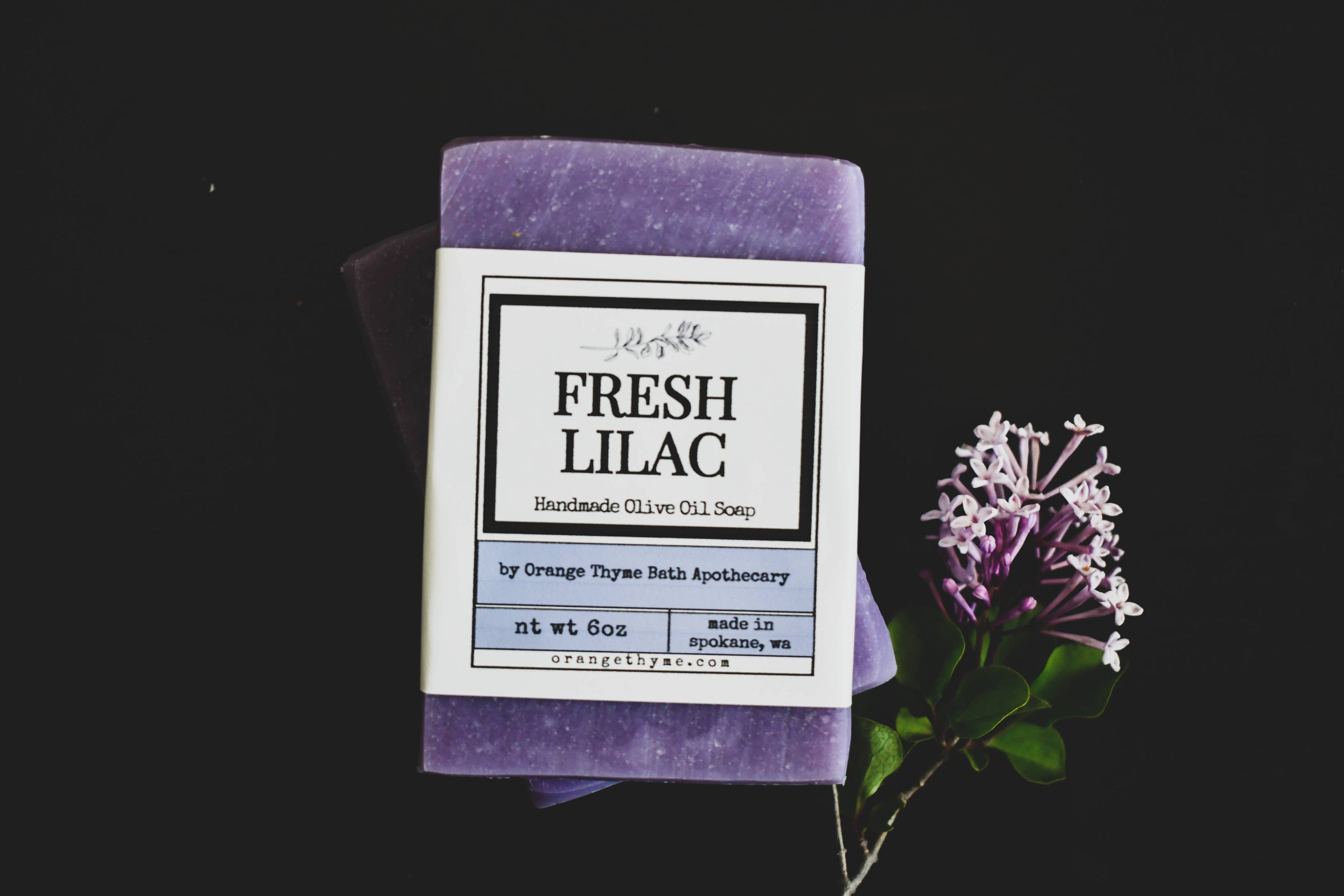 Orange Thyme Fresh Lilac Olive Oil Soap