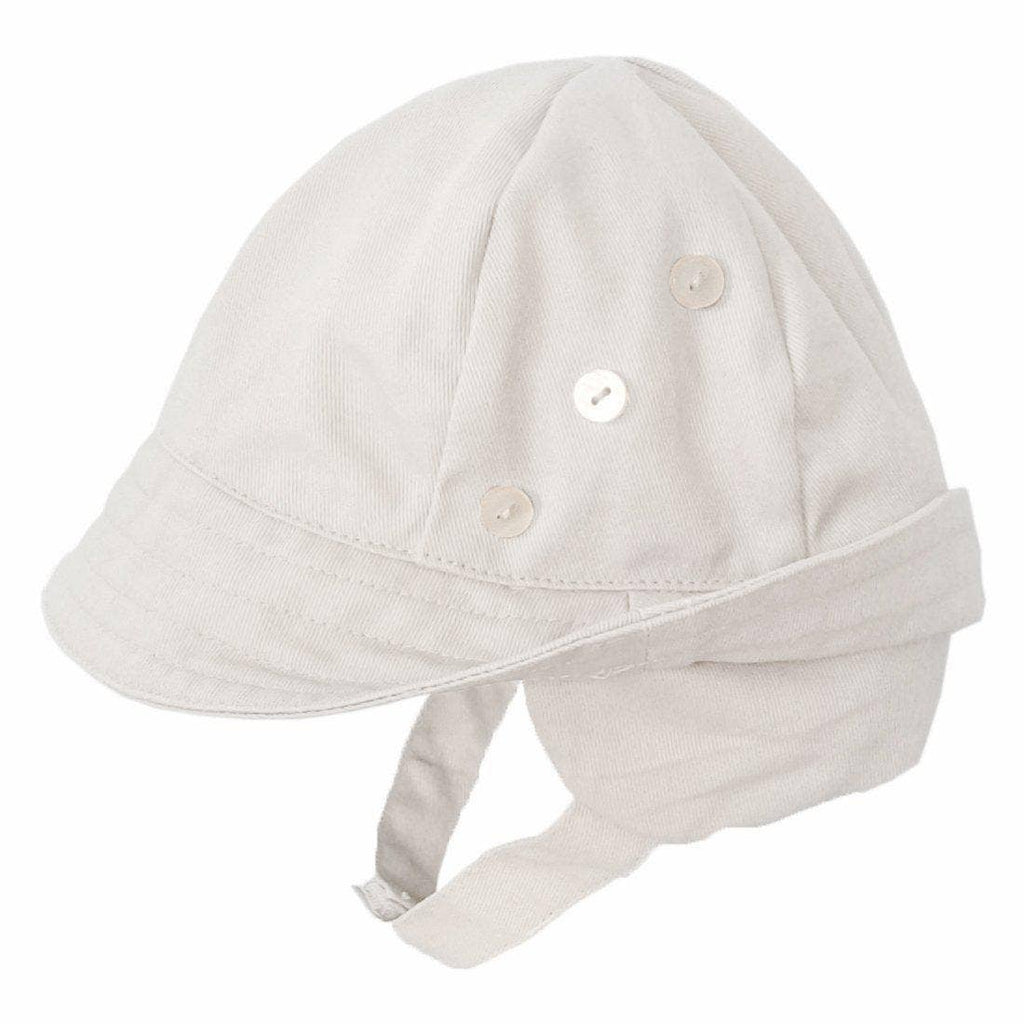 Huggalugs Tyrolean White Hat with Chinstrap — UPF 50+
