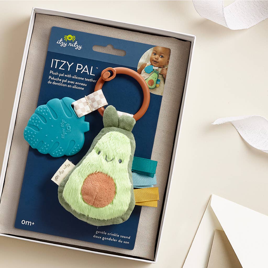 Itzy Ritzy Itzy Pal Plush + Teether Avocado or Strawberry