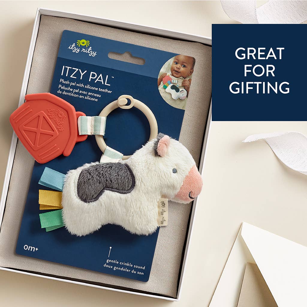 Itzy Ritzy Itzy Pal Cow Plush Teether Toy