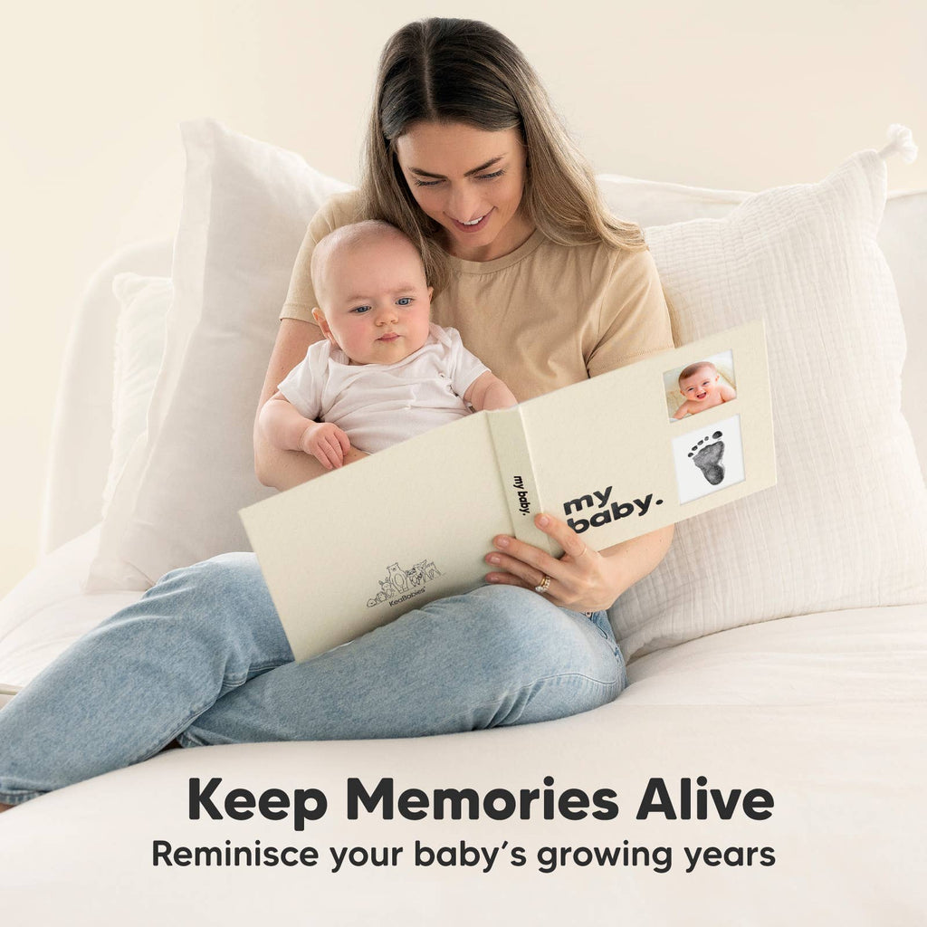KeaBabies Frolic Baby Memory Book — Jet