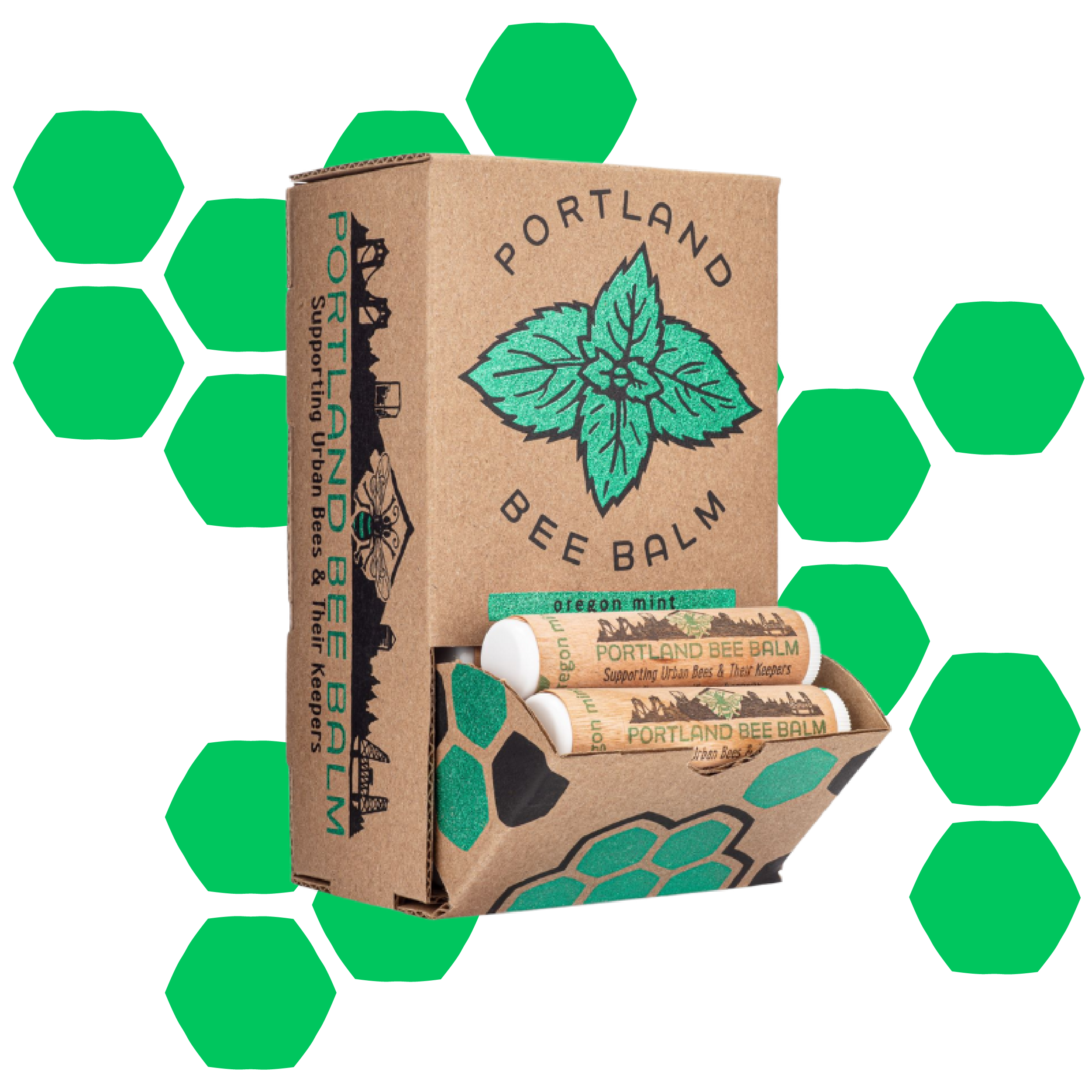 Portland Bee Balm Oregon Mint Beeswax Lip Balm