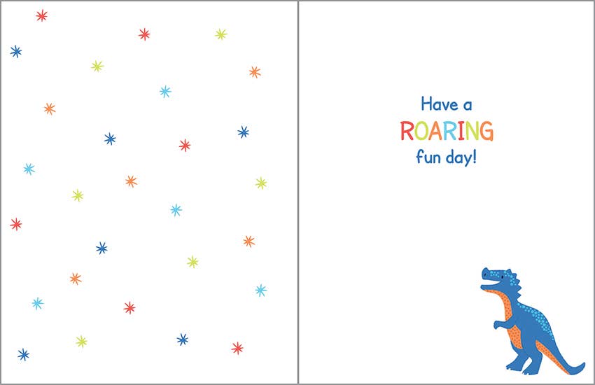 Gina B Birthday Card — Kids' Birthday Dino