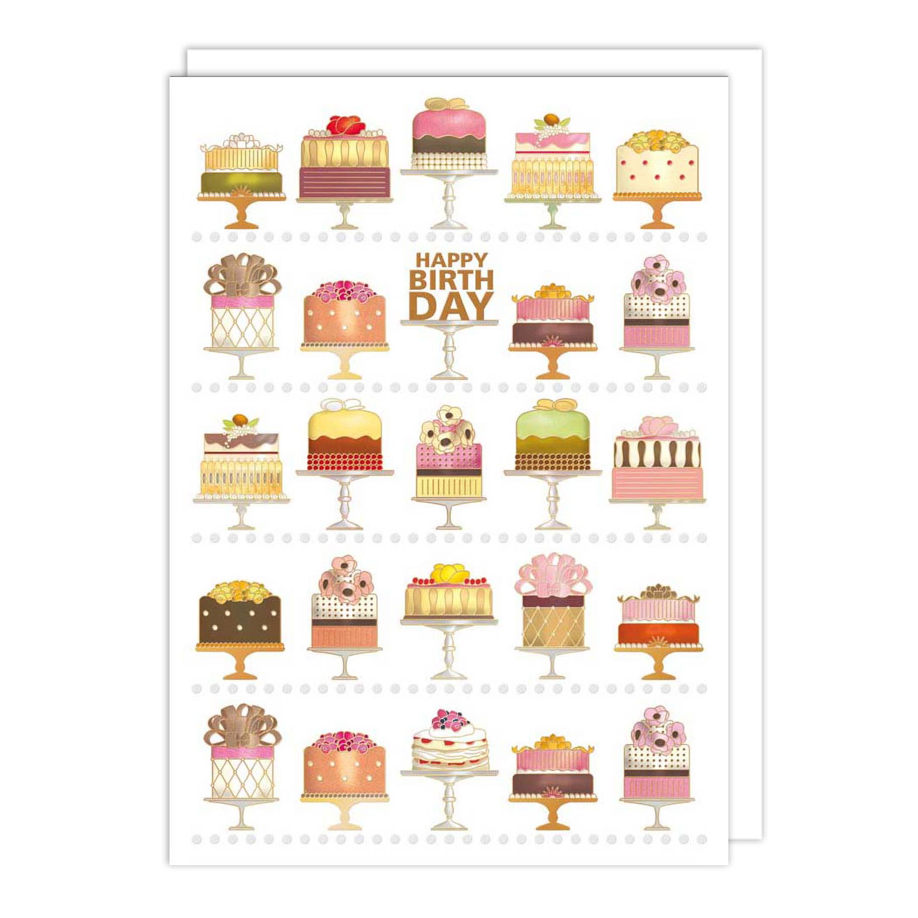 Notes & Queries Birthday Card — Mini Cakes