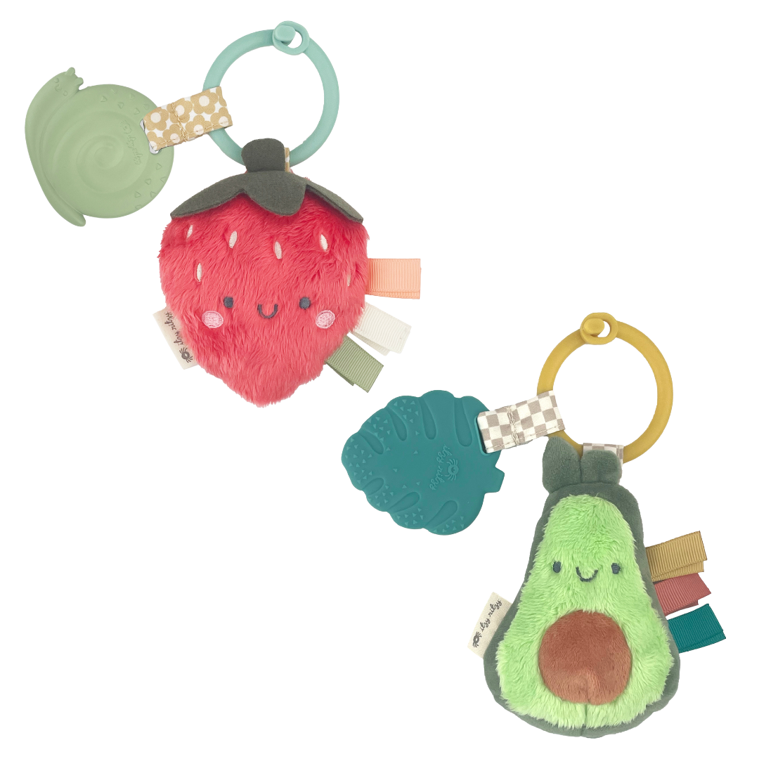 Itzy Ritzy Itzy Pal Plush + Teether Avocado or Strawberry