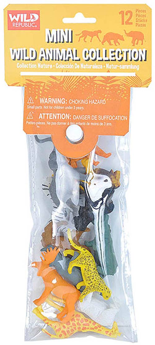 Wild Republic Mini Wild Animal Toy Figures Set