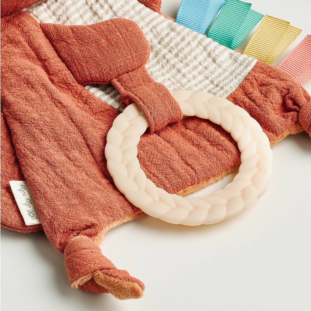 Itzy Ritzy Fox Bitzy Crinkle Sensory Toy with Teether