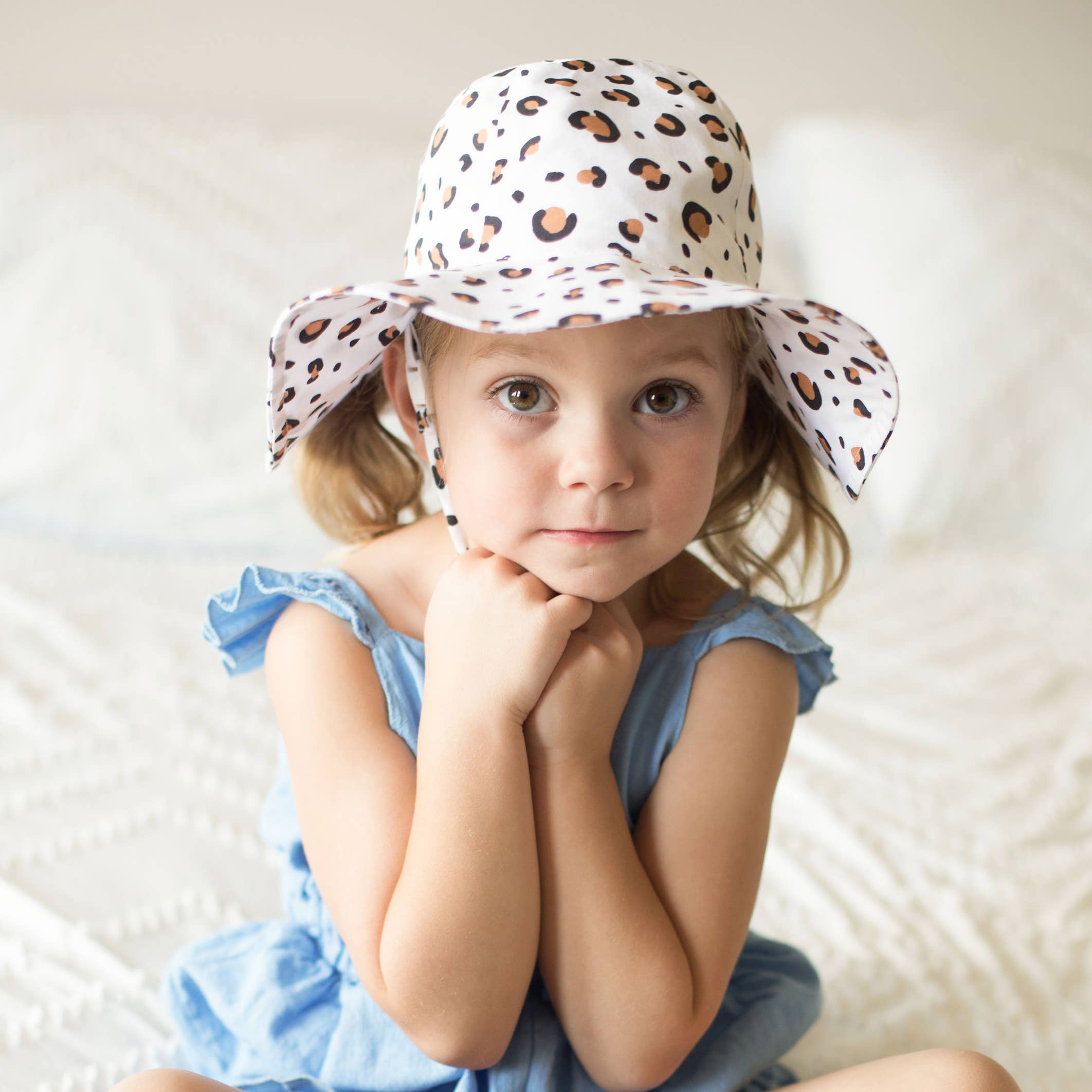 Huggalugs Cheetah Sun Hat — UPF 50+
