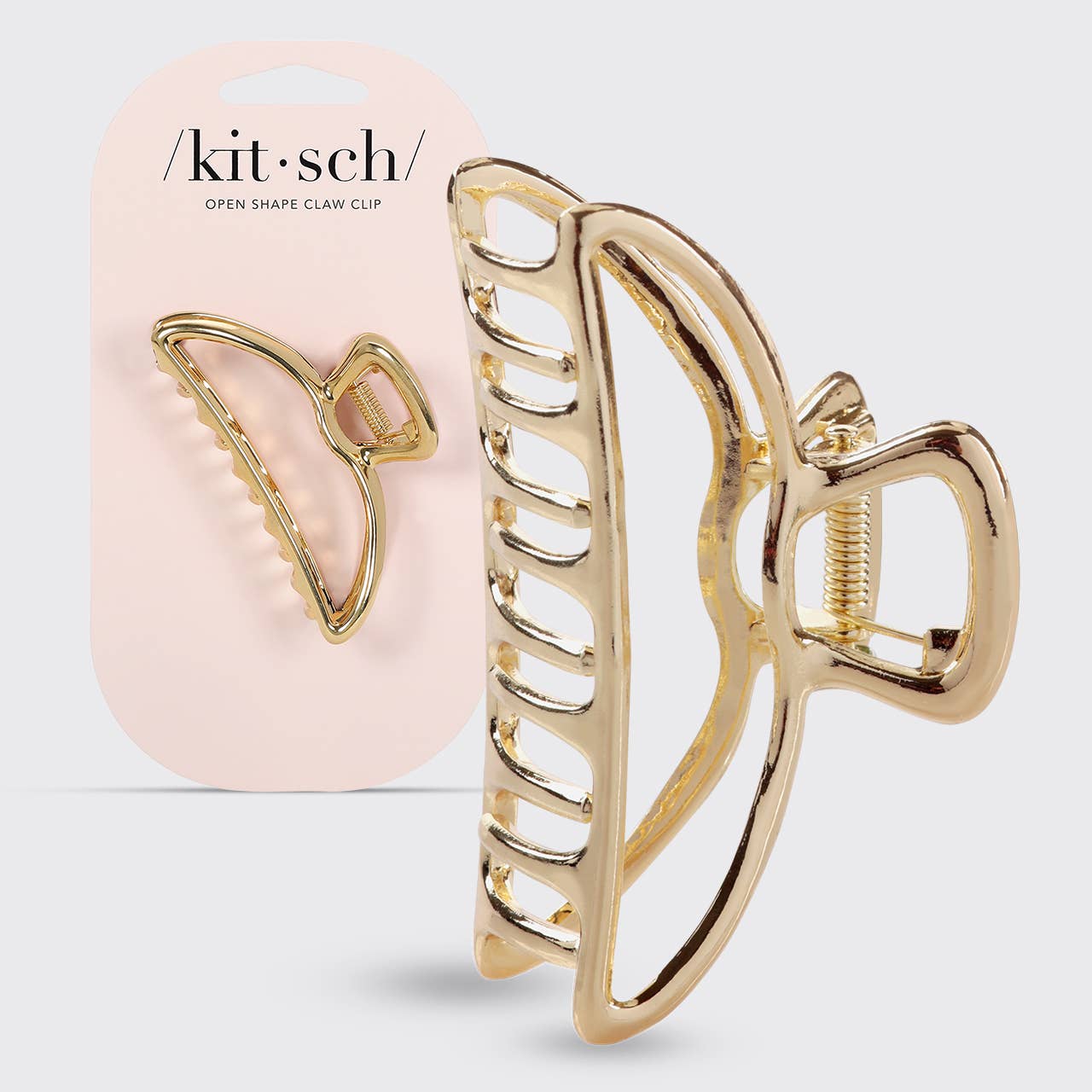 Kitsch Open Shape Claw Clip — Gold