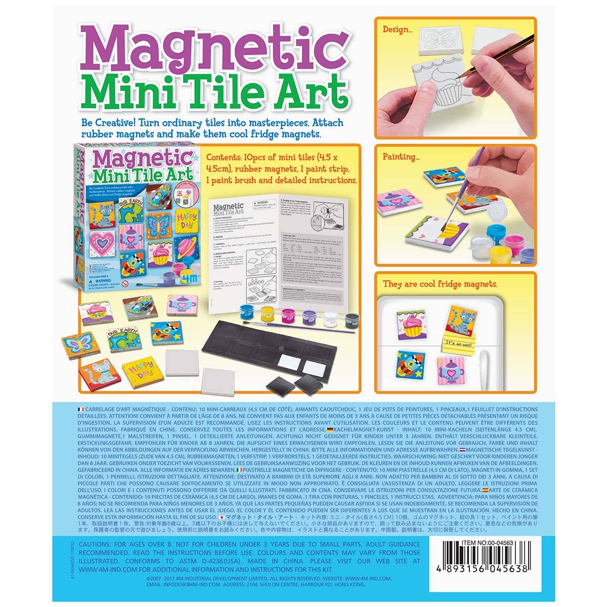 Toysmith 4M Magnetic Mini Tile Art Kit
