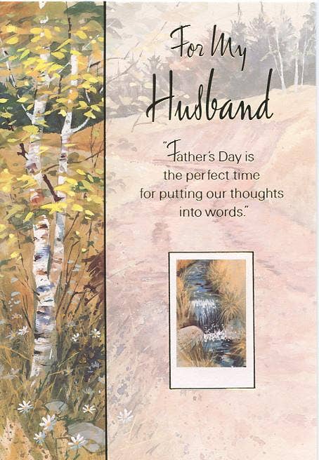 For My Husband Father's Day Card