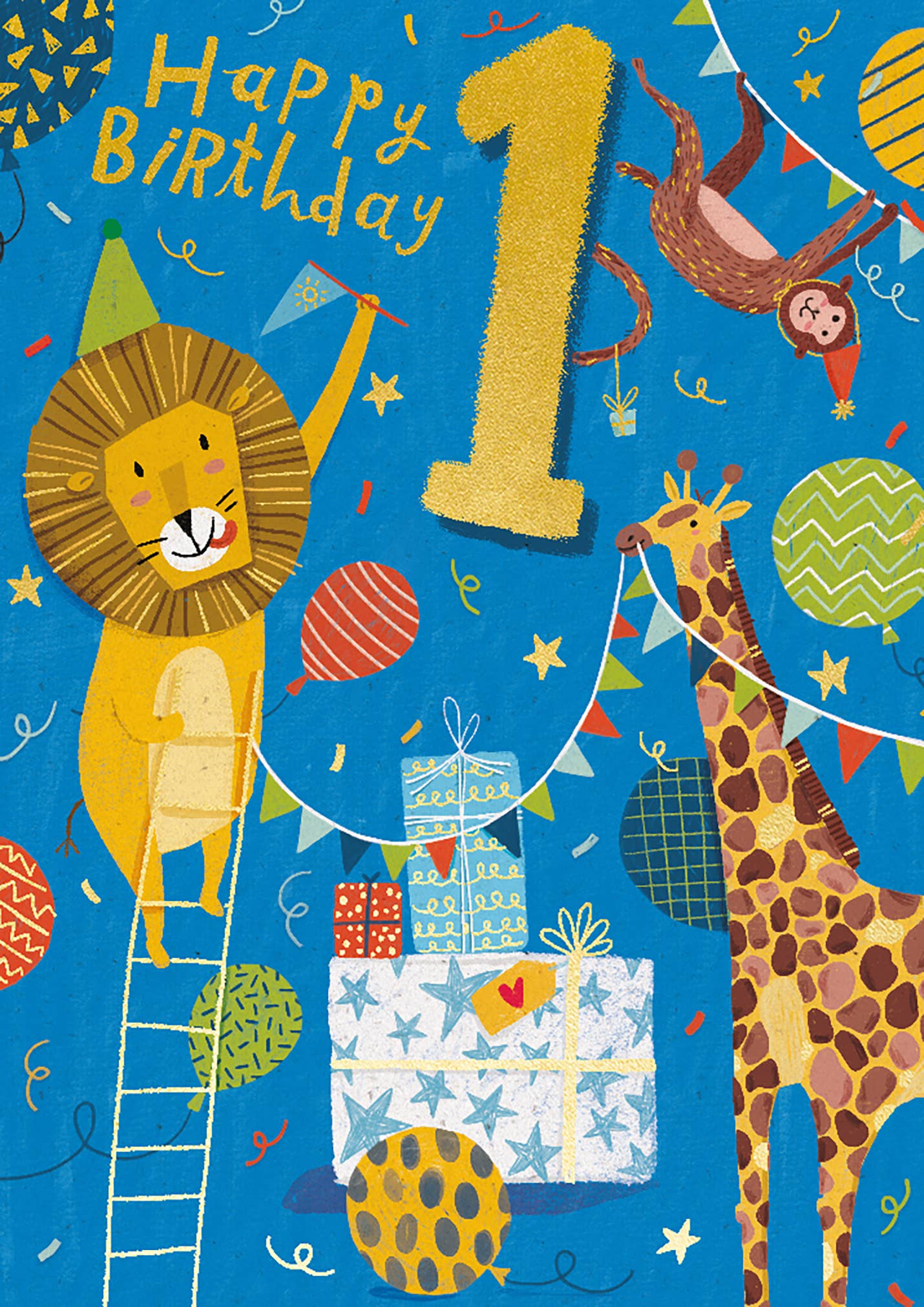 Notes & Queries 1st Birthday Card — Circus
