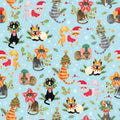 Jillson & Roberts Naughty Cats Holographic Wrapping Paper Roll
