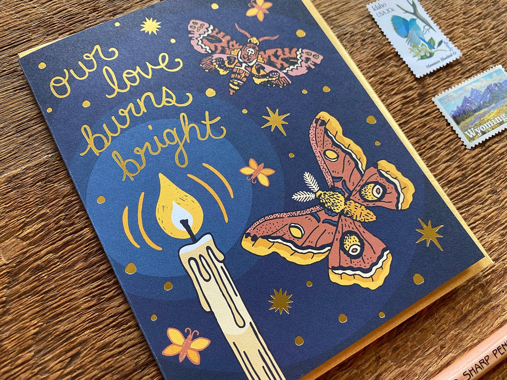 Noteworthy Paper & Press Love Burns Bright Greeting Card