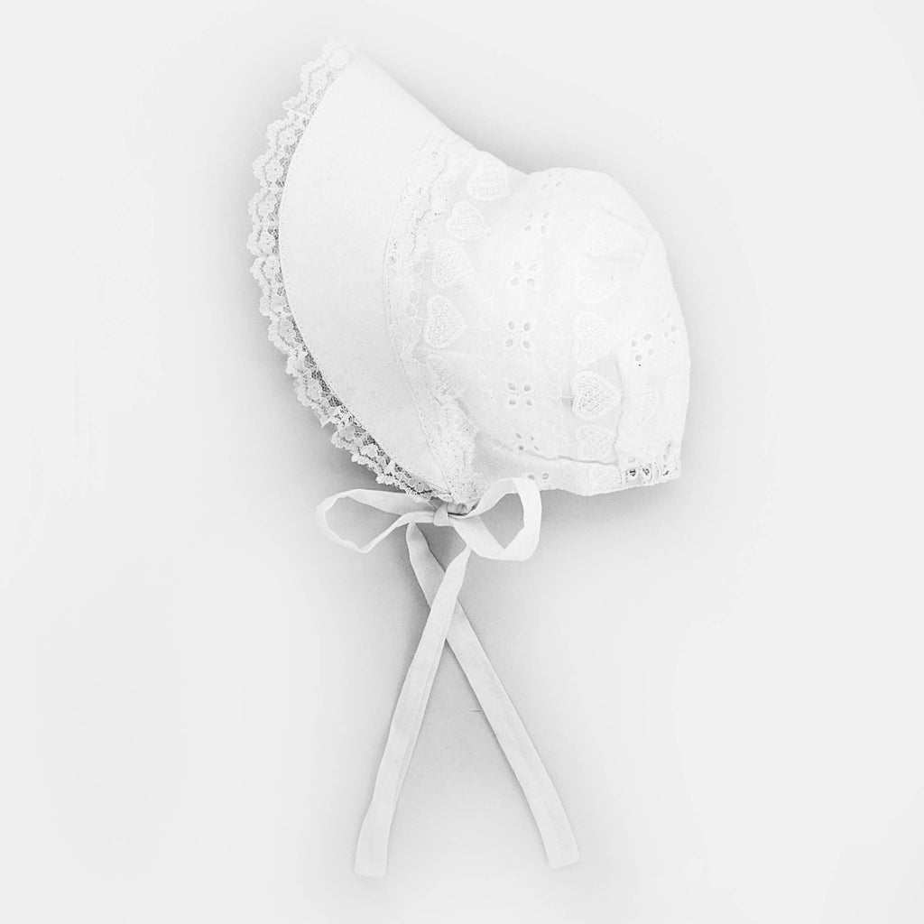Huggalugs Heart Eyelet Sunbonnet