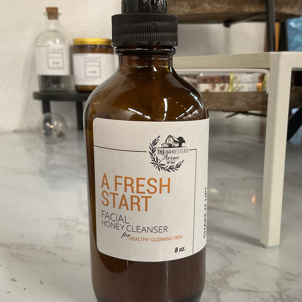 The Homestead Farm Facial Honey Cleanser, A Fresh Start or Sun's Up Citrus