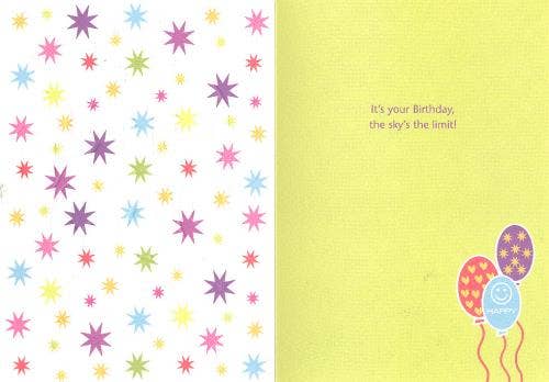 Birthday Balloons Greeting Card