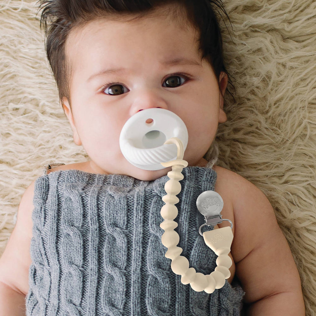 Itzy Ritzy Sweetie Strap Silicone Pacifier Clip