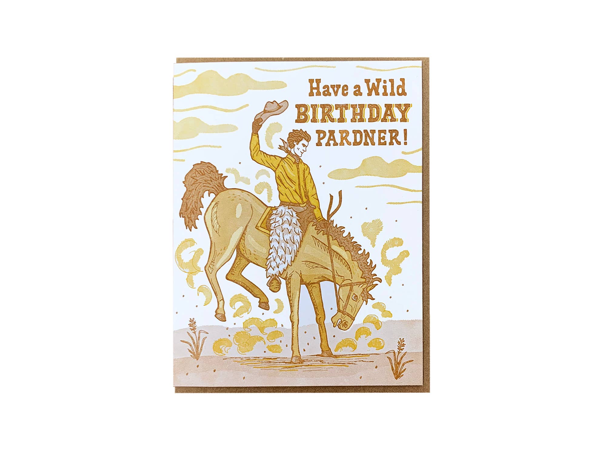 Noteworthy Paper & Press Wild Birthday Pardner Greeting Card