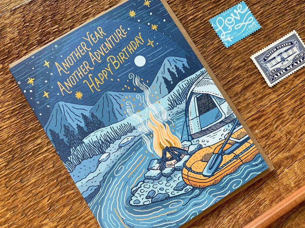 Noteworthy Paper & Press Campfire Adventure Birthday Greeting Card