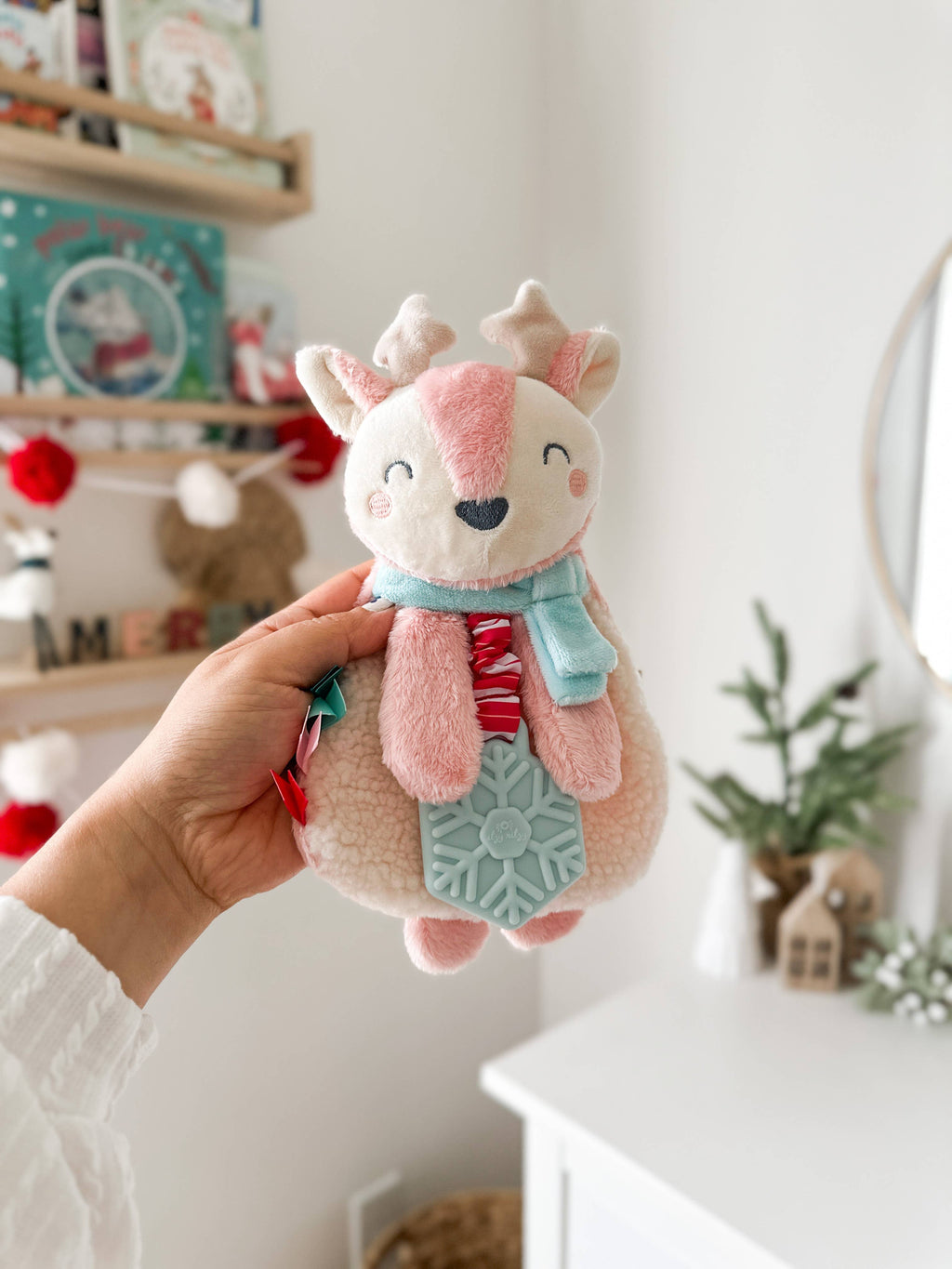 Itzy Ritzy Holiday Lovey Plush and Teether Toy
