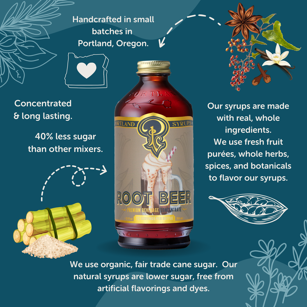 Portland Syrups Craft Root Beer Syrup — 12 oz