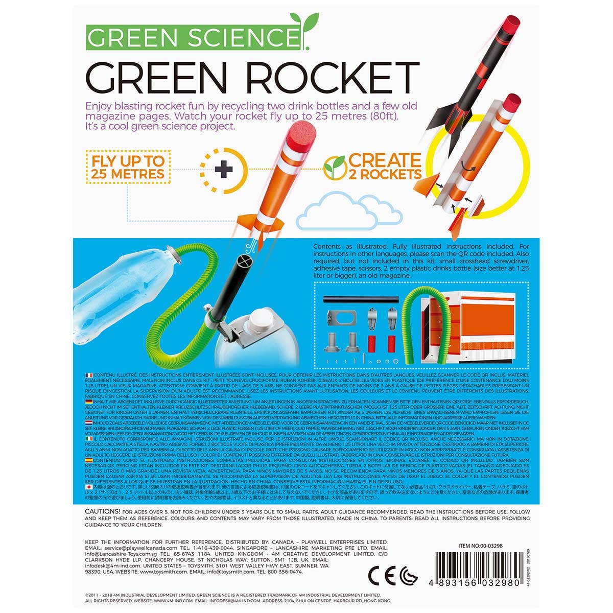 Toysmith 4M Green Science Rocket Kit