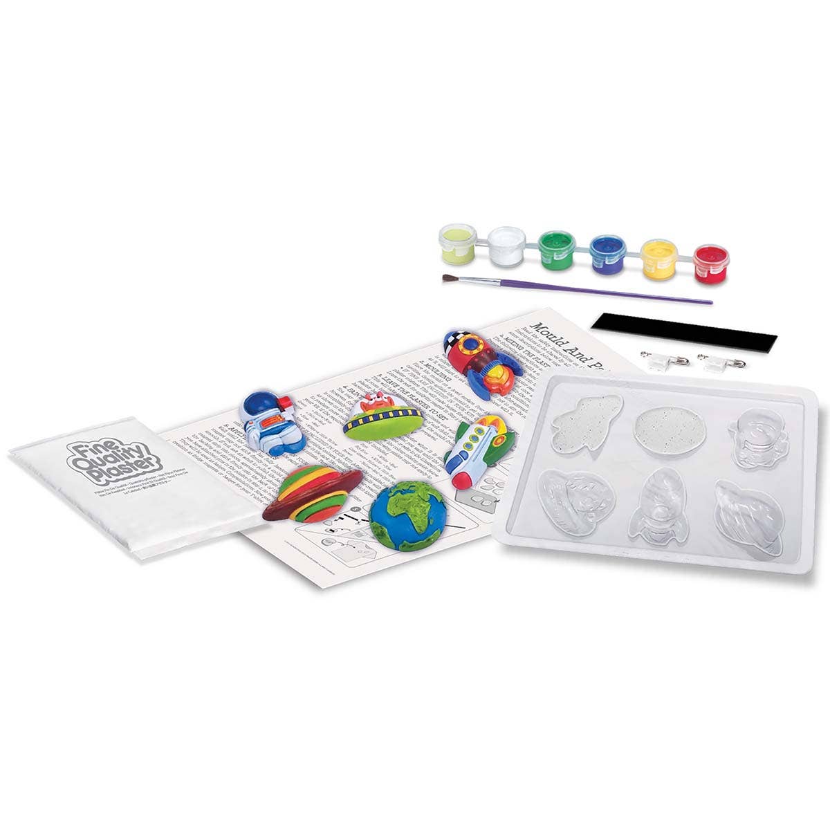 Toysmith 4M Glow-in-the-Dark Mould & Paint Space Figures