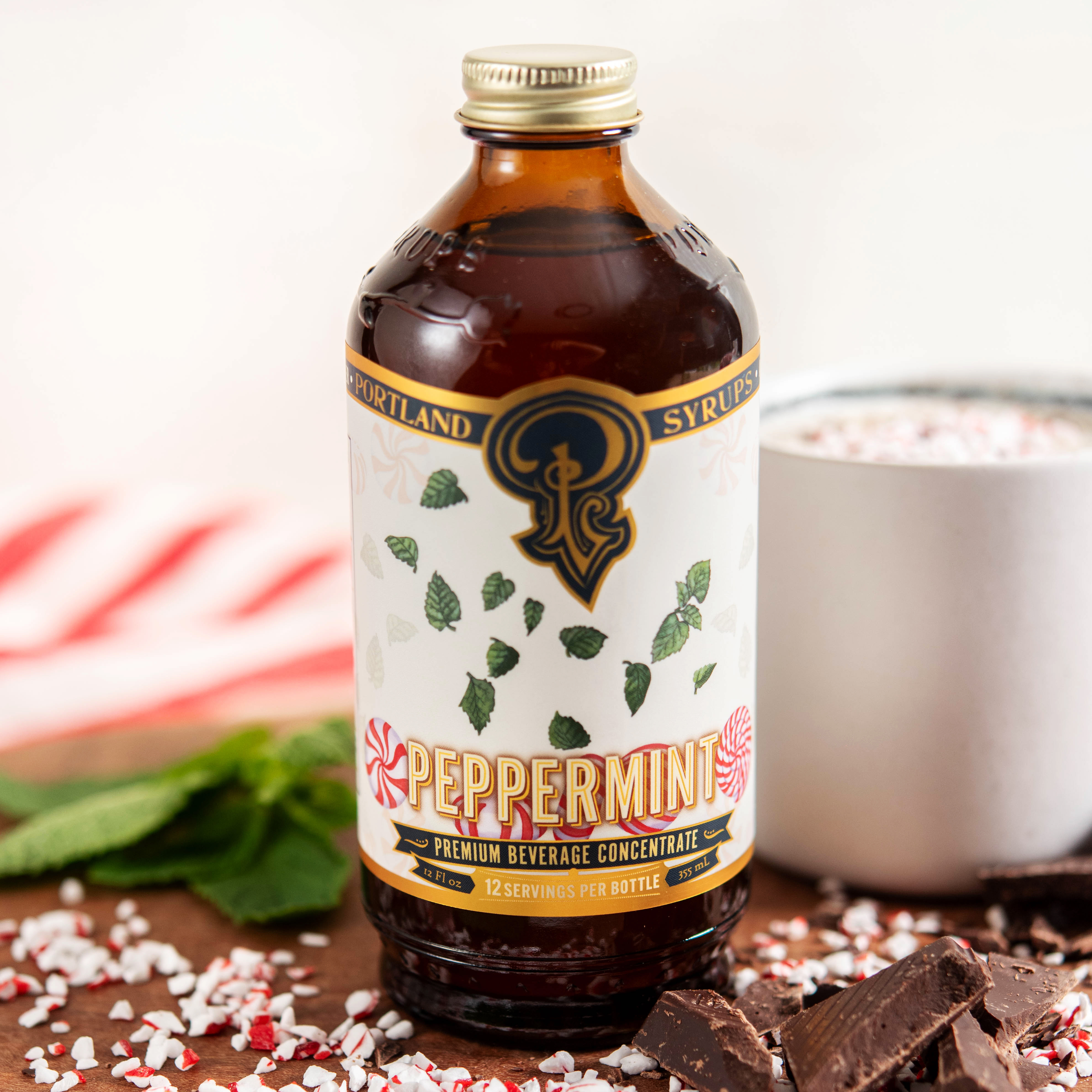 Portland Syrups Limited Edition Peppermint Cocktail & Coffee Syrup — 12oz