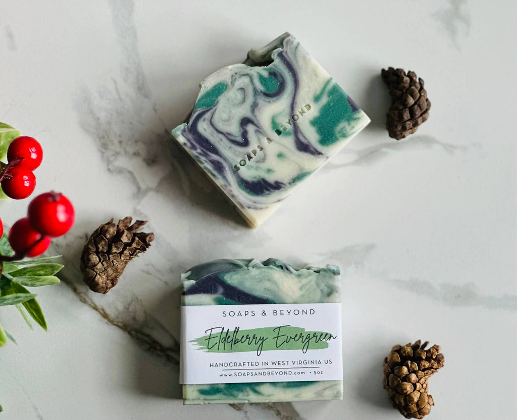 Soaps & Beyond Elderberry Evergreen Soap Bar