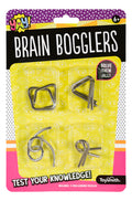 Toysmith Yay! Brain Bogglers Metal Puzzles (Set of 4)