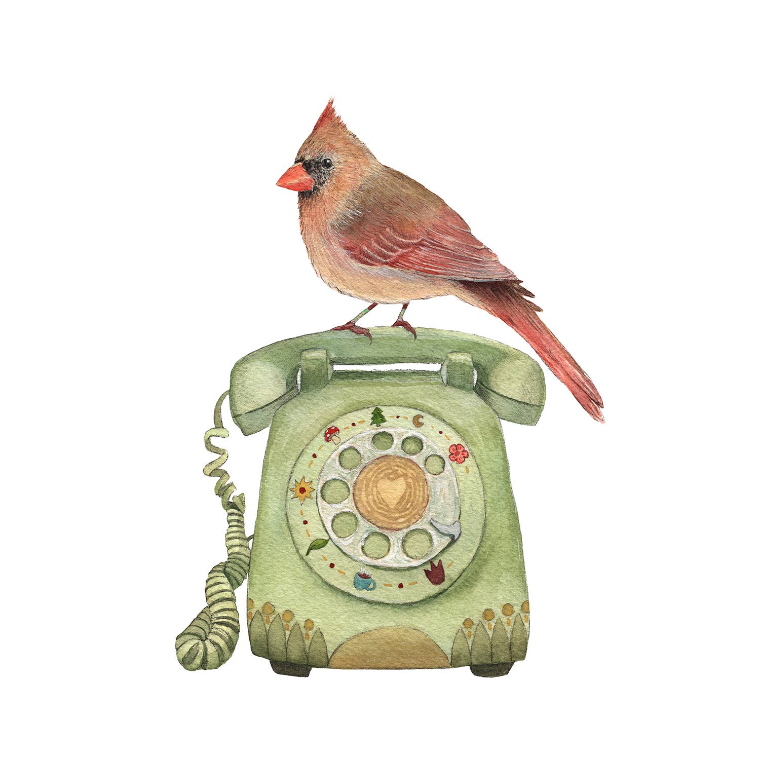 Polanshek of the Hills “Gladys’ Phone” Greeting Card
