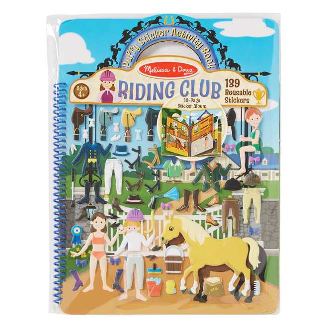 Melissa & Doug Puffy Sticker Play Set - Riding Club