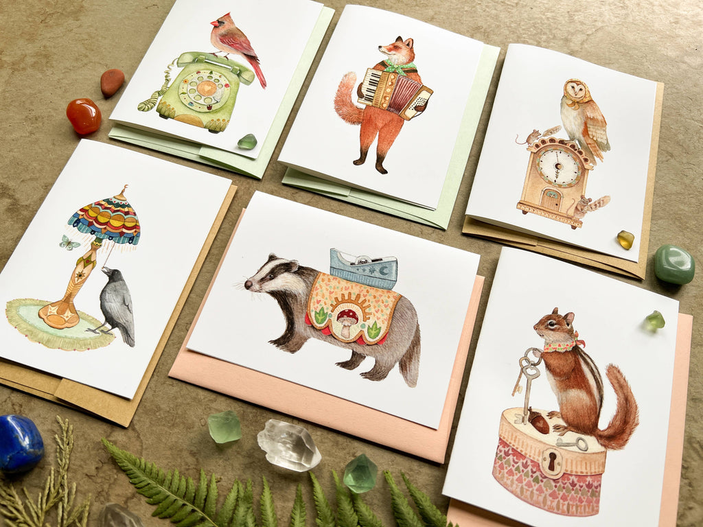 Polanshek of the Hills Woodland Home Card Set — Boxed Set of 6