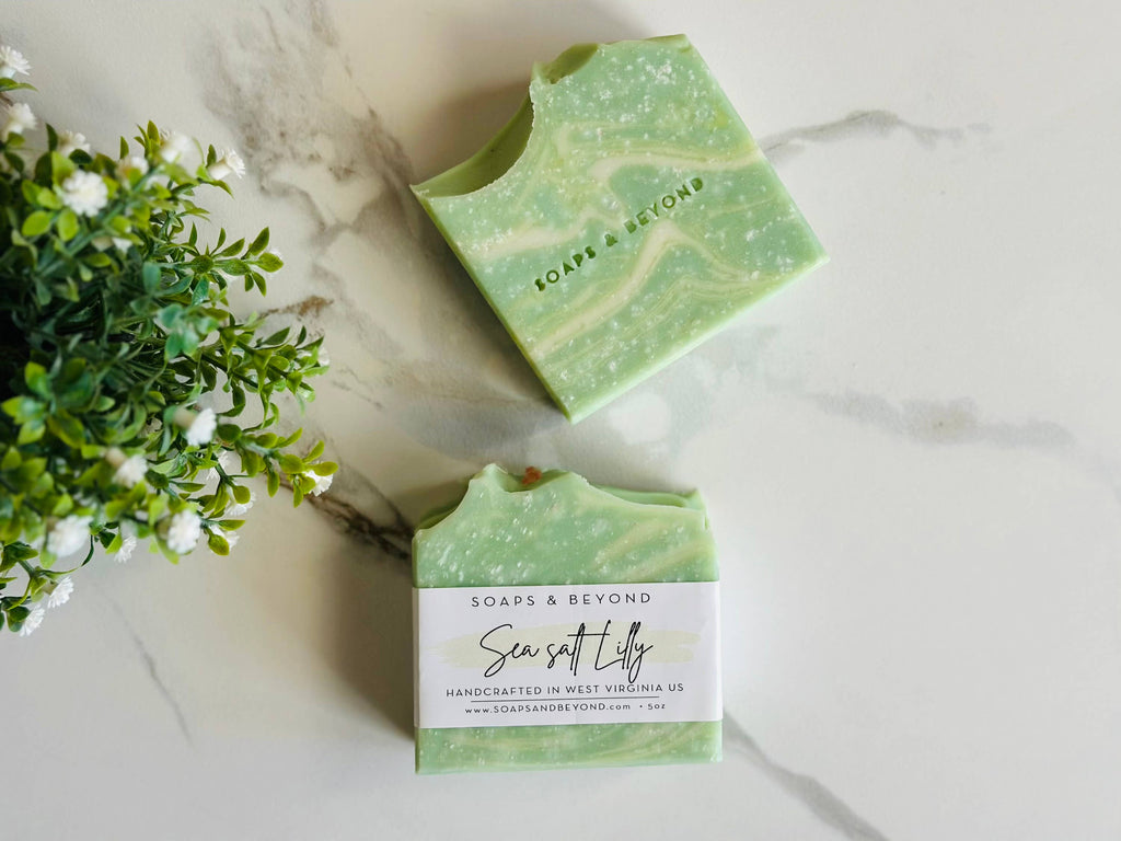 Soaps & Beyond Sea Salt Lilly Soap Bar