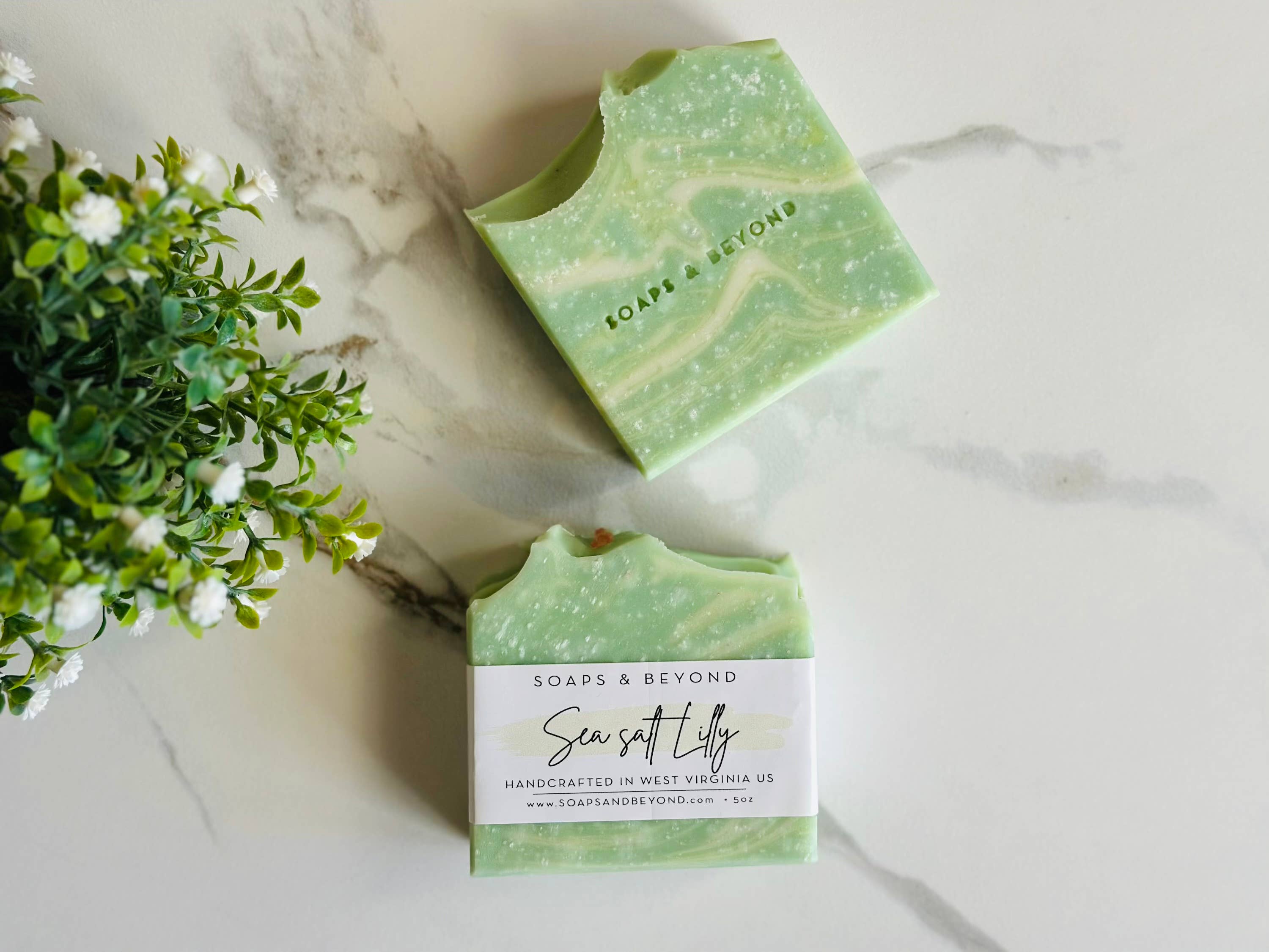 Soaps & Beyond Sea Salt Lilly Soap Bar