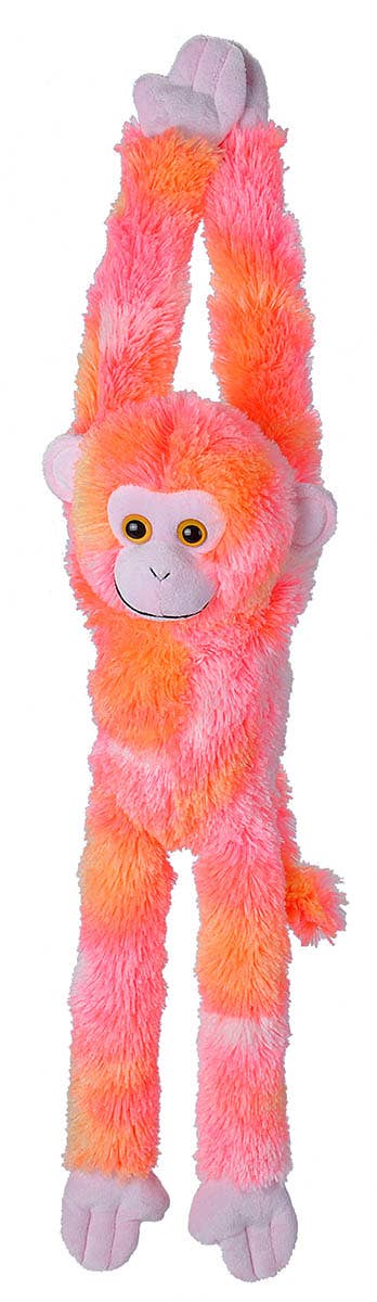 Wild Republic Hanging Vibes Pink Monkey Plush
