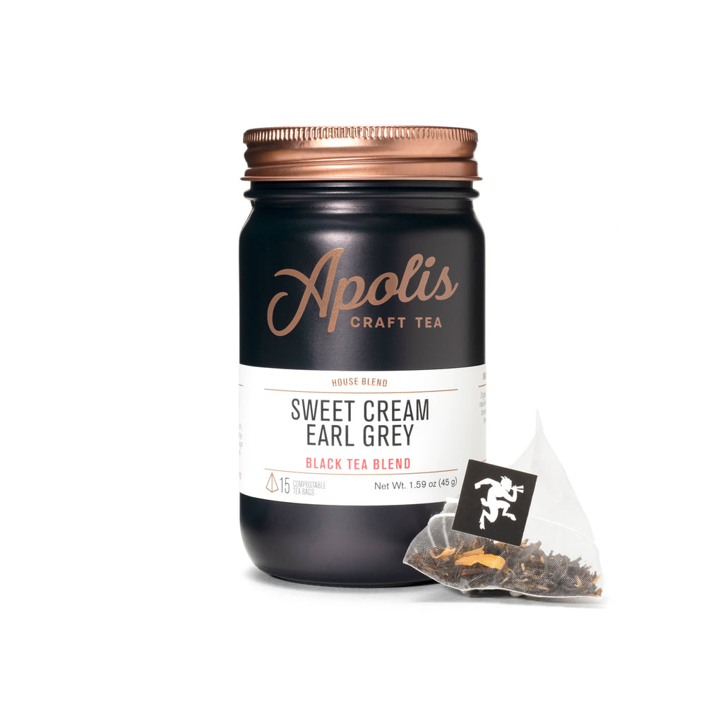 Apolis Tea Sweet Cream Earl Grey, Black Tea Pyramid Bags