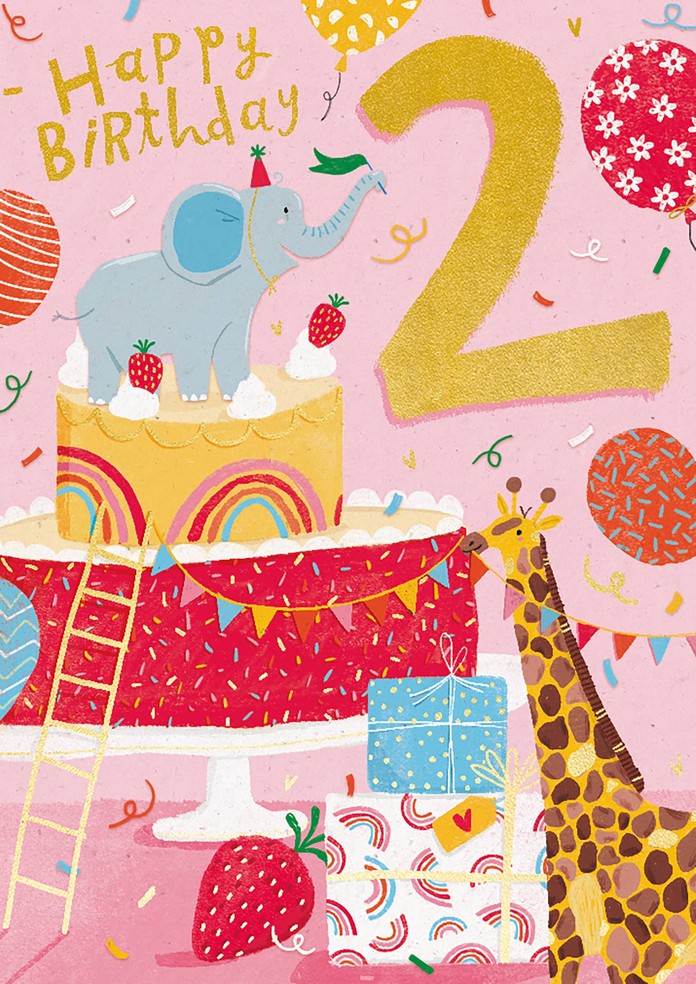 Notes & Queries 2nd Birthday Card — Elephant