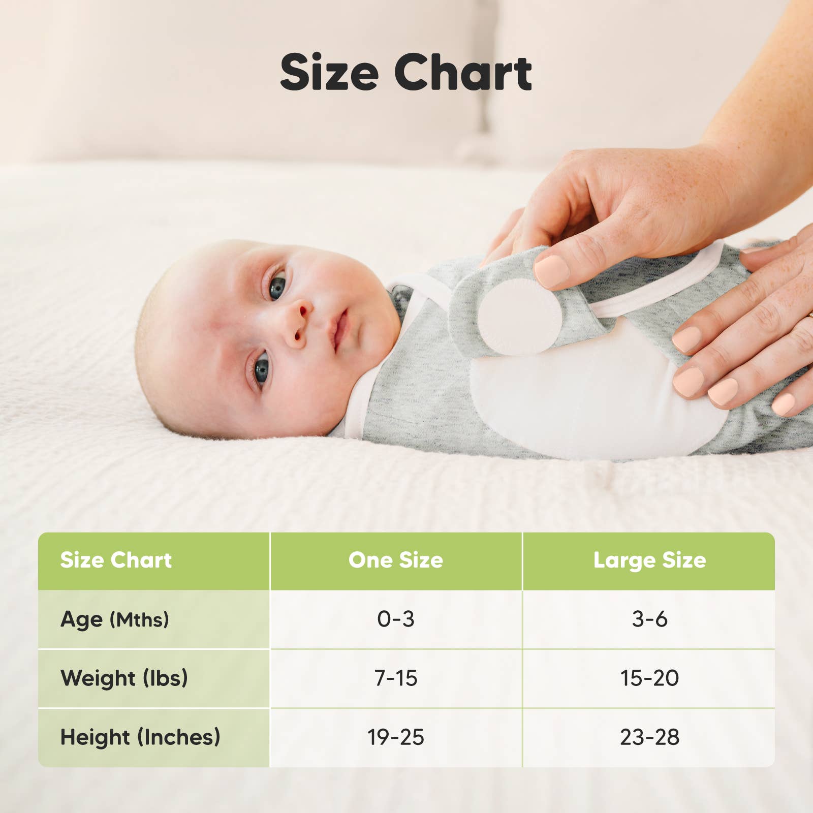 KeaBabies Soothe Zippy Swaddle Sacks — Aspire (3-Pack, 0-3 Months)