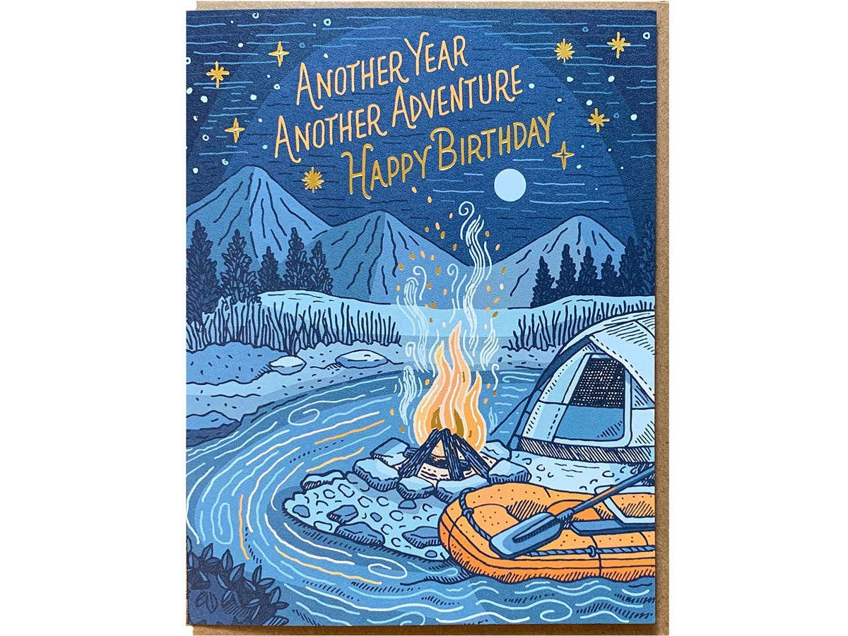 Noteworthy Paper & Press Campfire Adventure Birthday Greeting Card