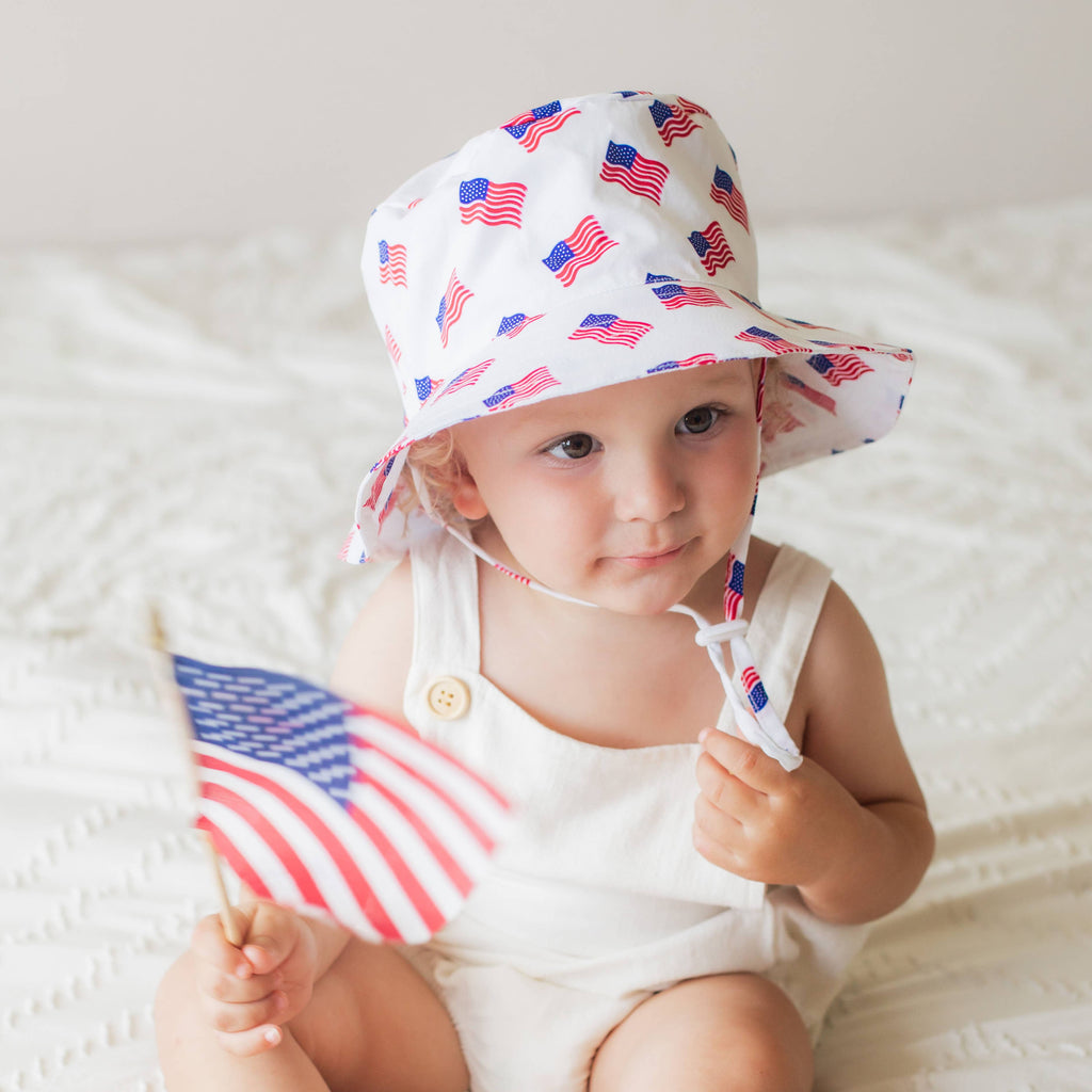 Huggalugs Liberty 4th of July Bucket Hat — UPF 50+