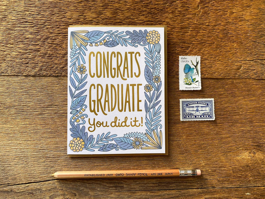 Noteworthy Paper & Press Congrats Graduate Floral Greeting Card