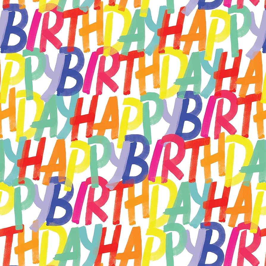 Jillson & Roberts Rainbow Birthday Wrapping Paper