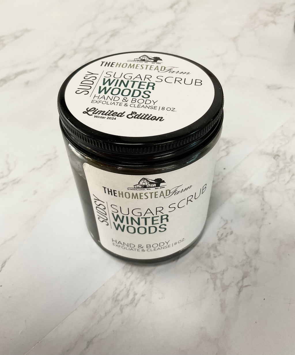 The Homestead Farm Sugar Scrub, Sudsy & Oily Variants