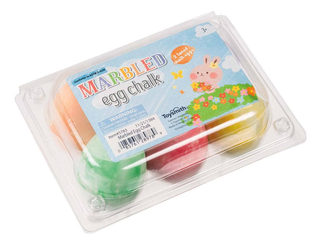 Toysmith Marbled Egg Sidewalk Chalk (6-Piece)
