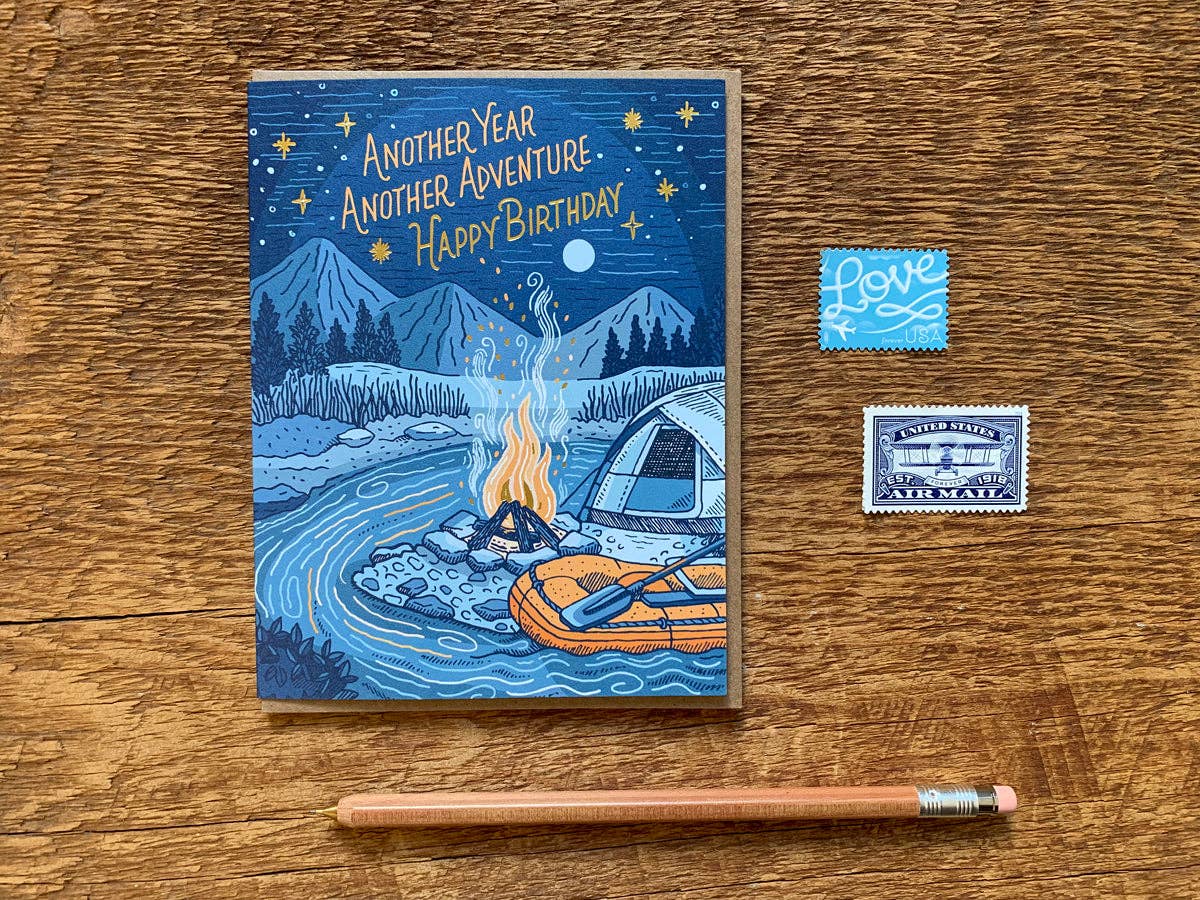 Noteworthy Paper & Press Campfire Adventure Birthday Greeting Card