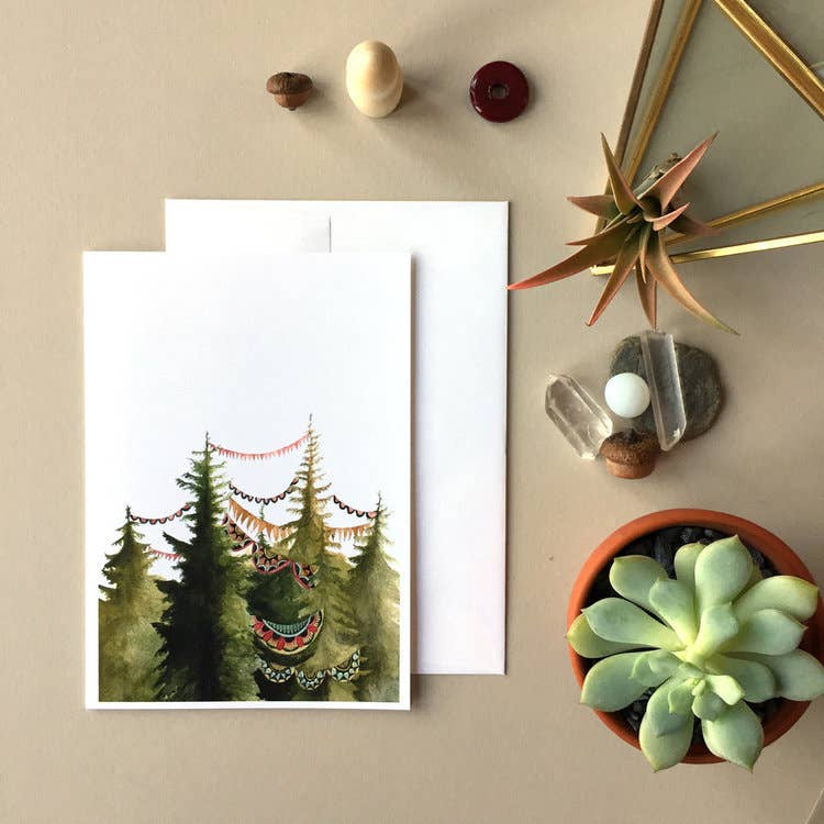 Polanshek of the Hills “In the Quilted Forest” Greeting Card